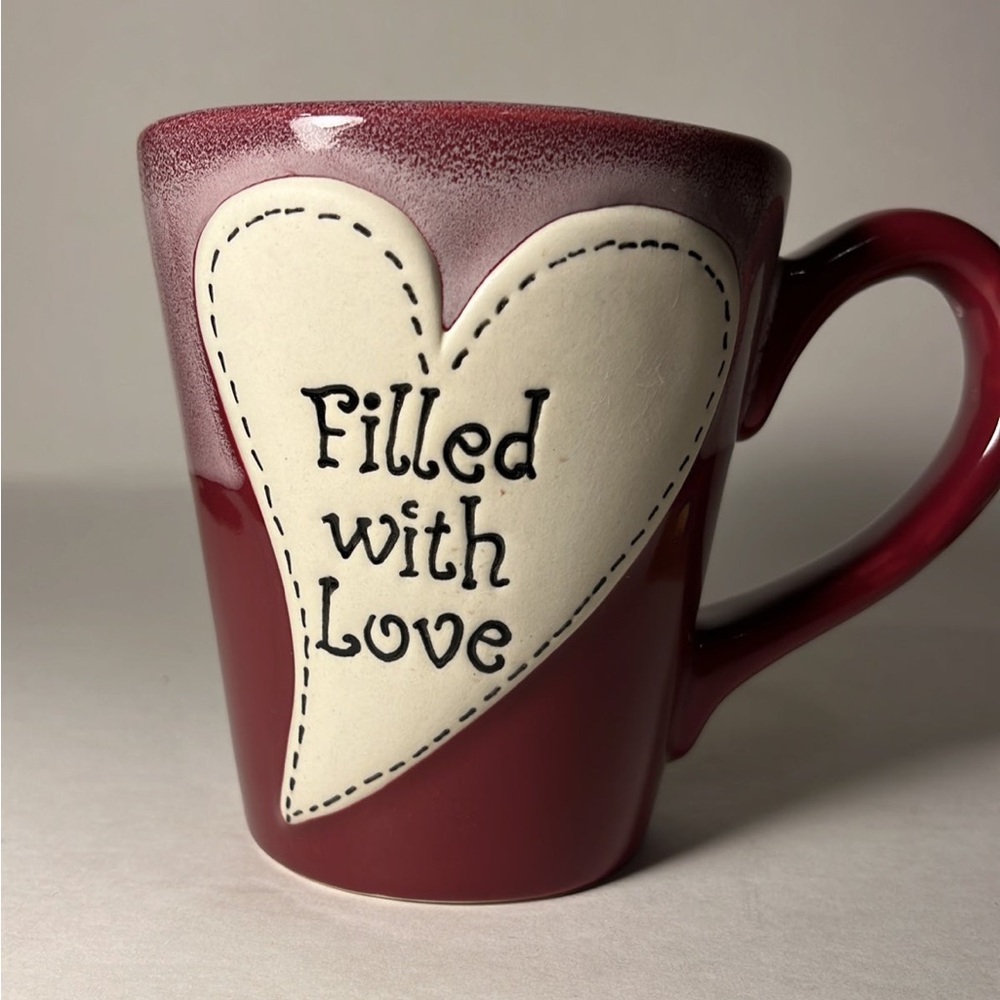 Ganz Pottery Mug “Filled with Love” Coffee Cup